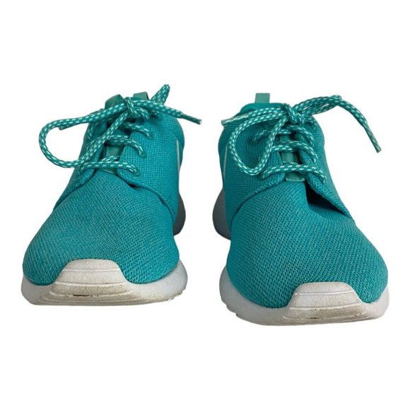 Nike Roshe One Womens 9 Shoes Blue Turquoise Running Athletic Sneakers Norm Core - Picture 4 of 9